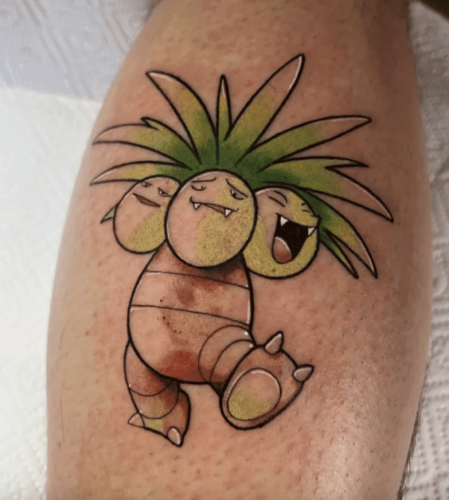 Exeggutor Classic Johto Pokémon Tattoo