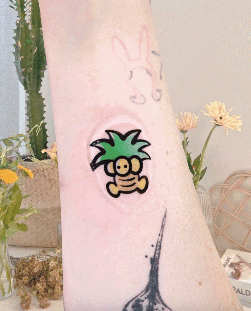 Exeggutor Cute Johto Pokémon Tattoo