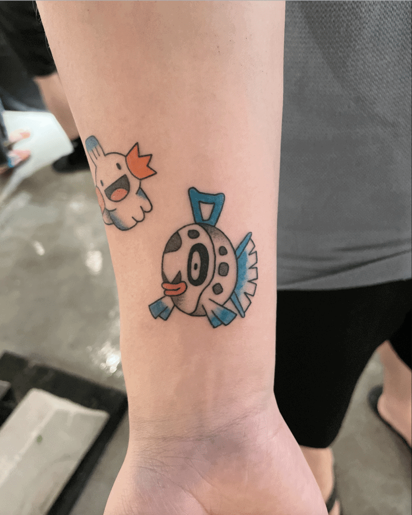 Feebas Hoenn Pokémon Tattoo