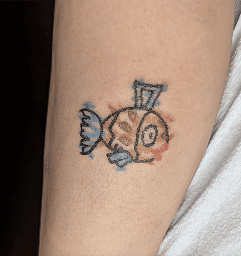Feebas Sketch Hoenn Pokémon Tattoo