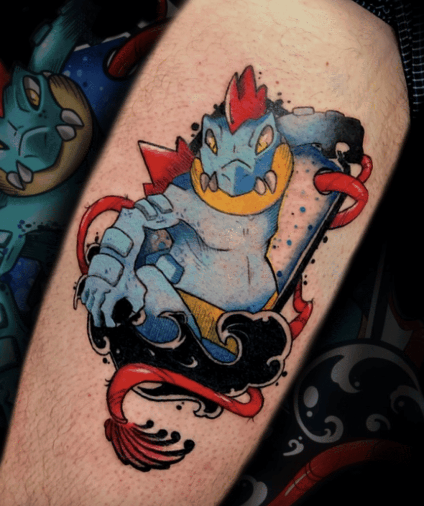 Feraligatr Frame Johto Pokémon Tattoo