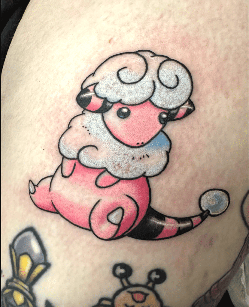 Flaaffy Classic Johto Pokémon Tattoo