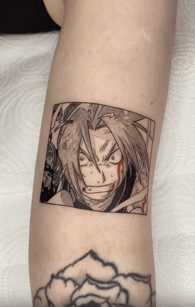 Full Metal Alchemist Brotherhood Edward Anime Tattoo