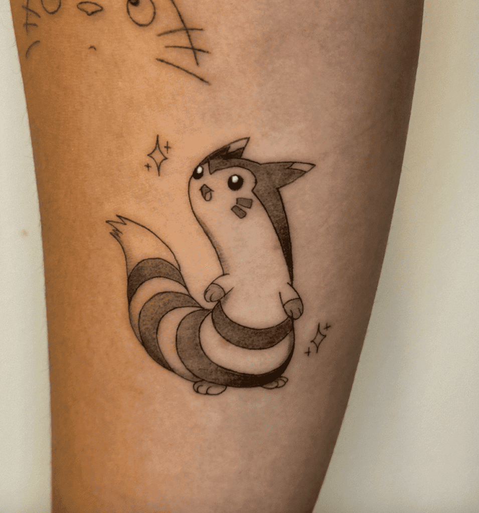Furret Johto Pokémon Tattoo