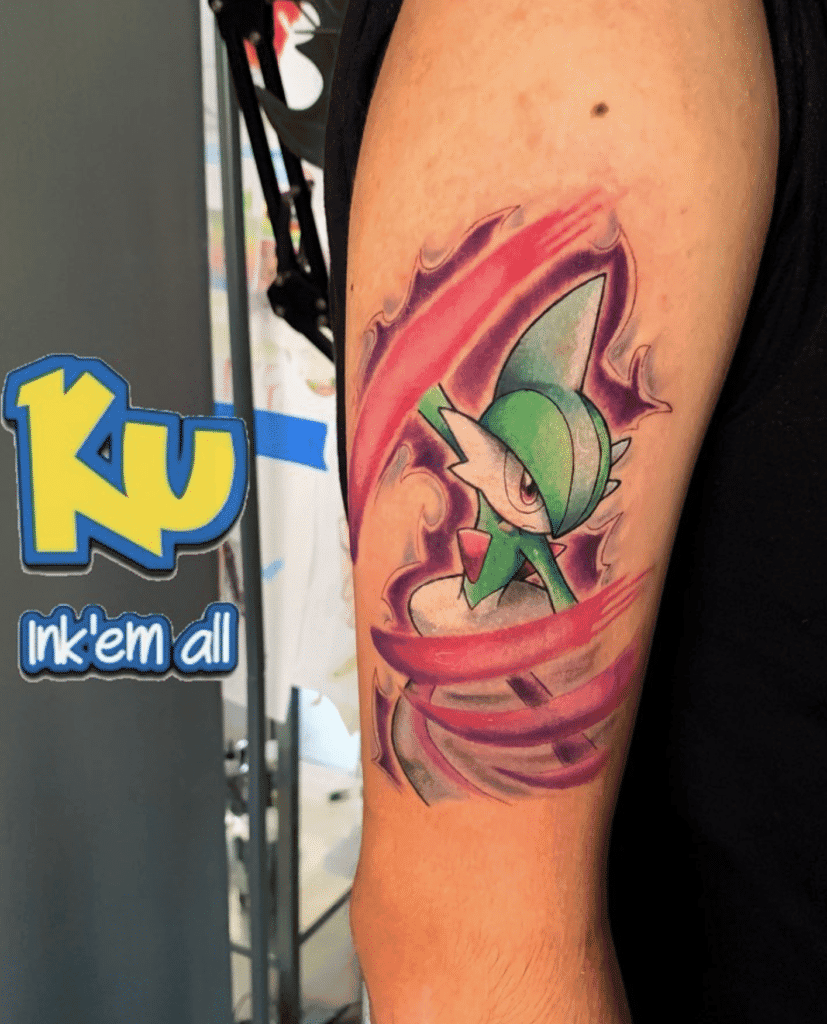Gallade Attack Sinnoh Pokémon Tattoo