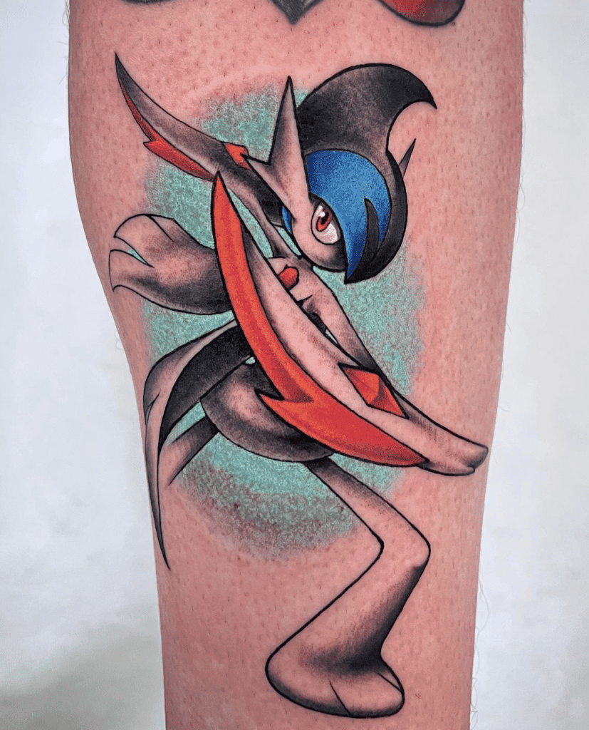 Gallade Shiny Sinnoh Pokémon Tattoo