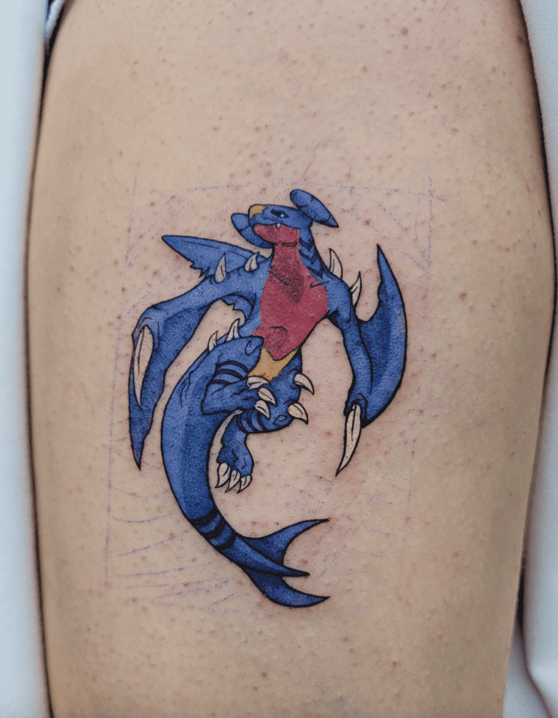 Garchomp Sinnoh Pokémon Tattoo