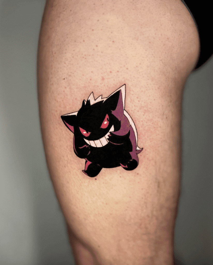 Gengar Dark Johto Pokémon Tattoo
