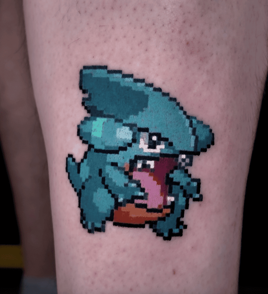 Gible Sprite Sinnoh Pokémon Tattoo