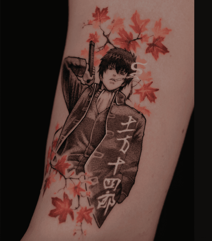 Gintama Higikata Anime Tattoo