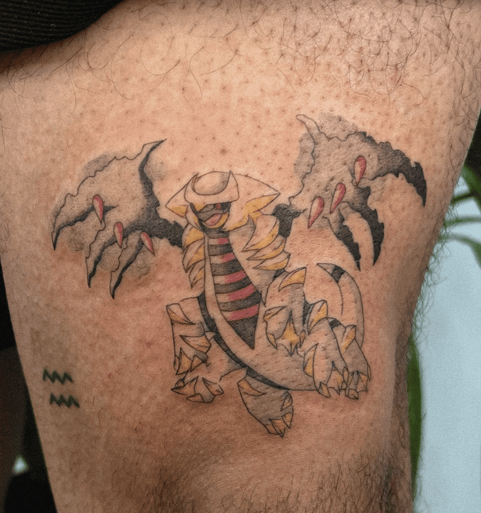 Giratina Fly Sinnoh Pokémon Tattoo