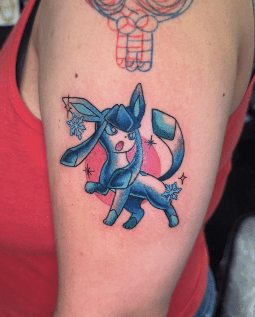 Glaceon Sinnoh Pokémon Tattoo
