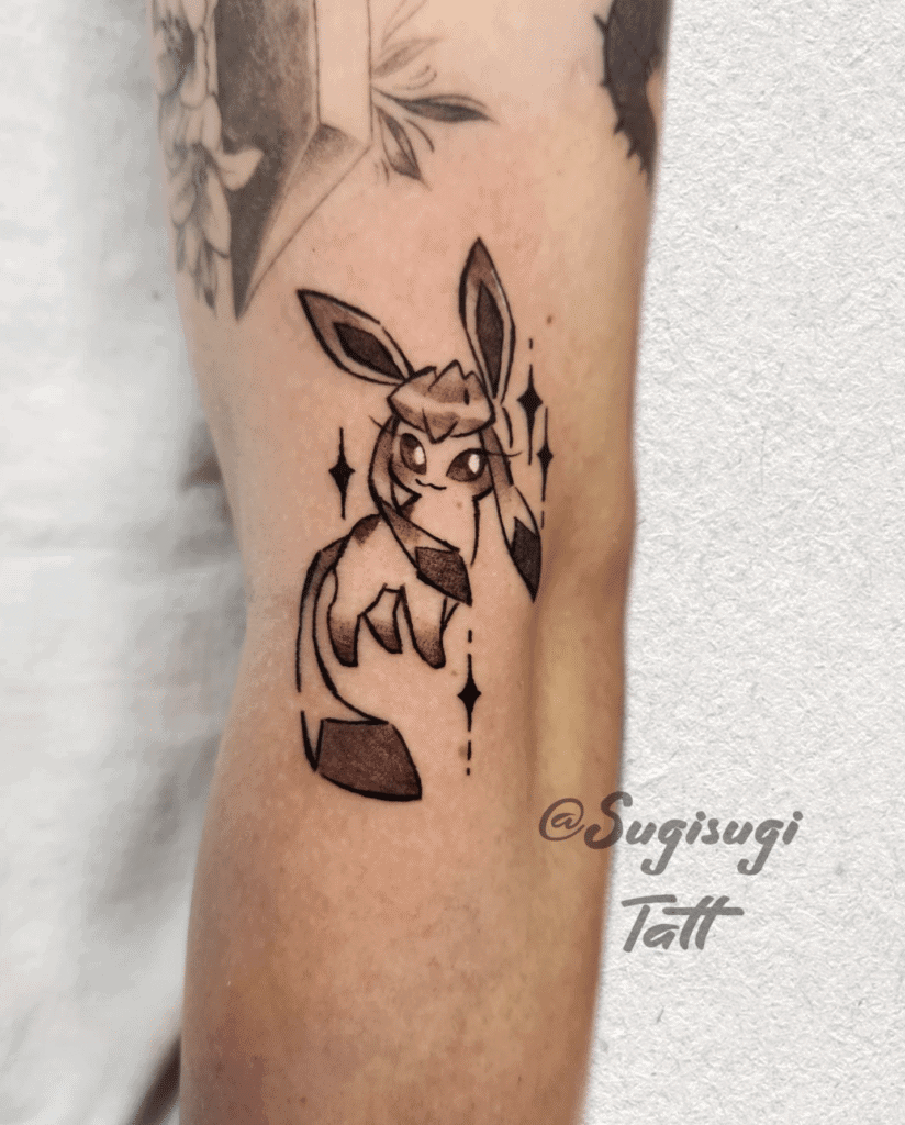 Glaceon Small Sinnoh Pokémon Tattoo
