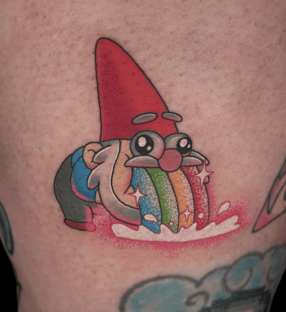 Gnomes Puke Gravity Falls Tattoo