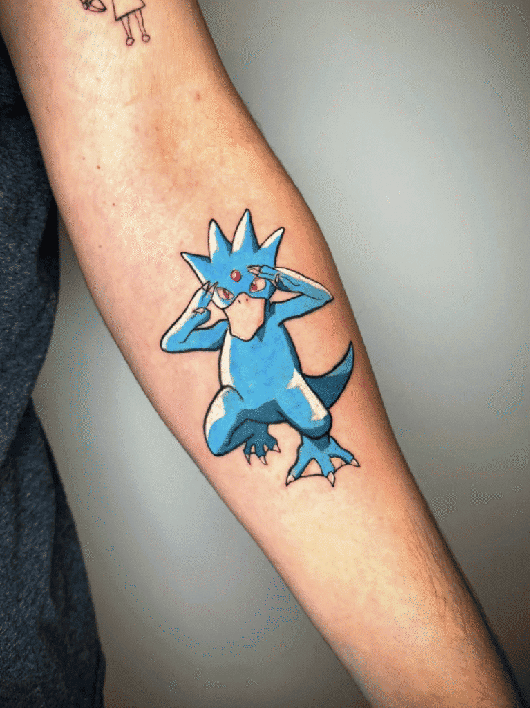Golduck Johto Pokémon Tattoo