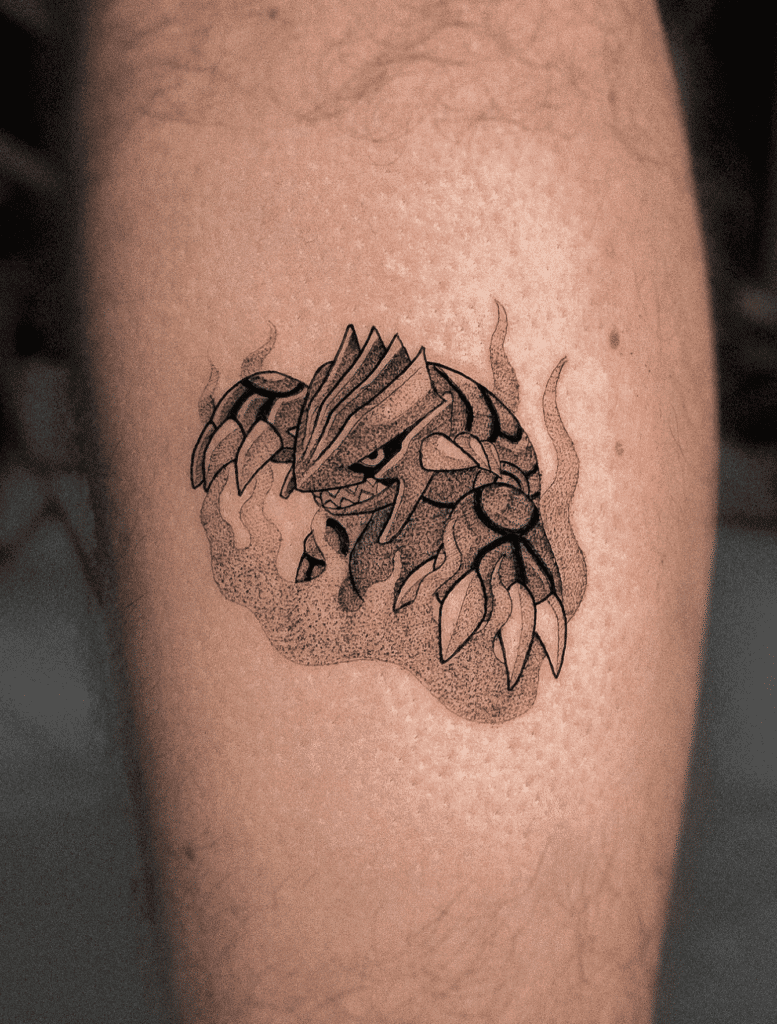 Groudon Hoenn Pokémon Tattoo