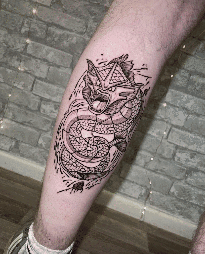 Gyarados Johto Pokémon Tattoo