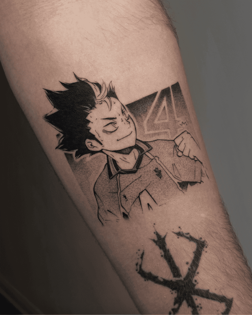 Haikyuu! Rolling Thunder Anime Tattoo