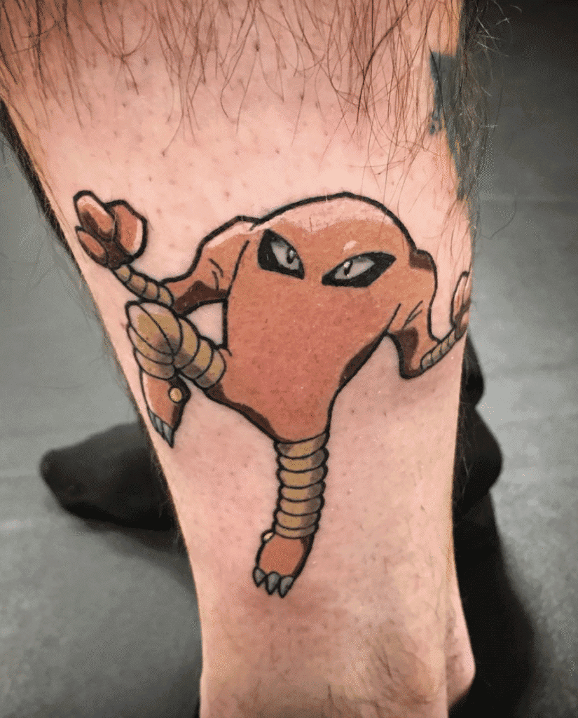 Hitmonlee Johto Pokémon Tattoo