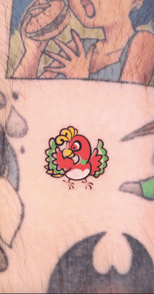 Ho-Oh Cute Johto Pokémon Tattoo
