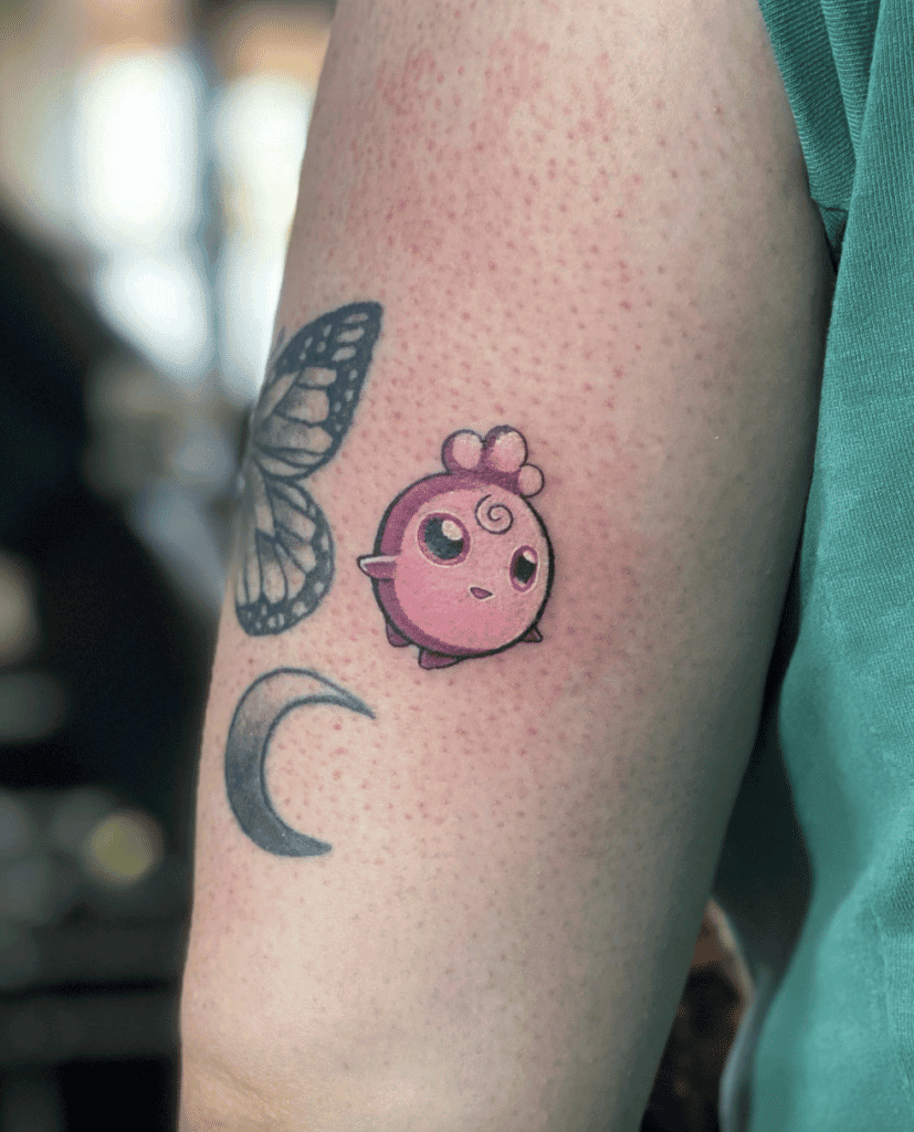Igglybuff Cute Johto Pokémon Tattoo