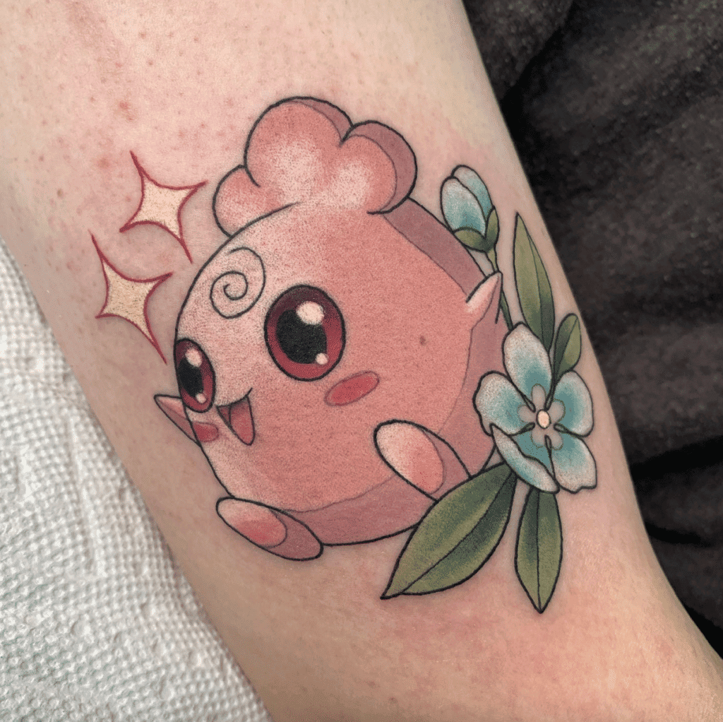 Igglybuff Johto Pokémon Tattoo
