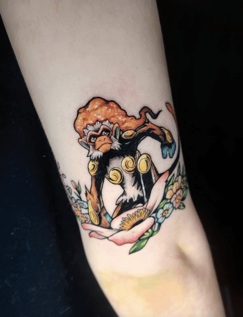 Infernape King Sinnoh Pokémon Tattoo