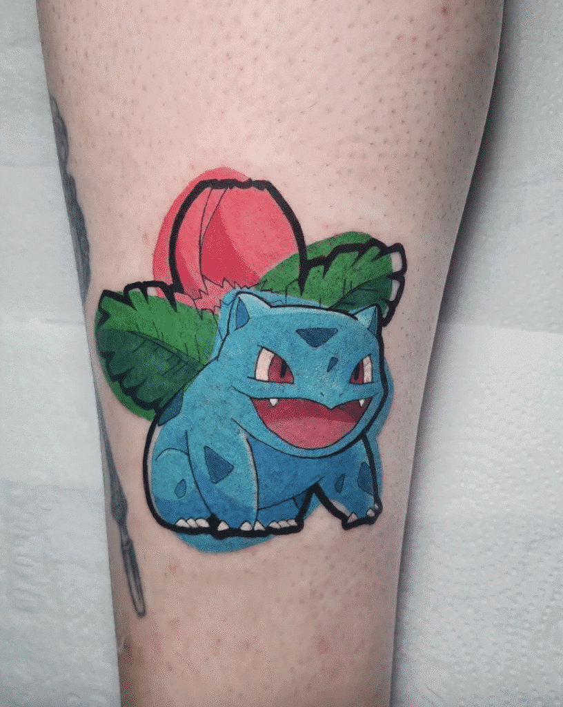 Ivysaur Johto Pokémon Tattoo