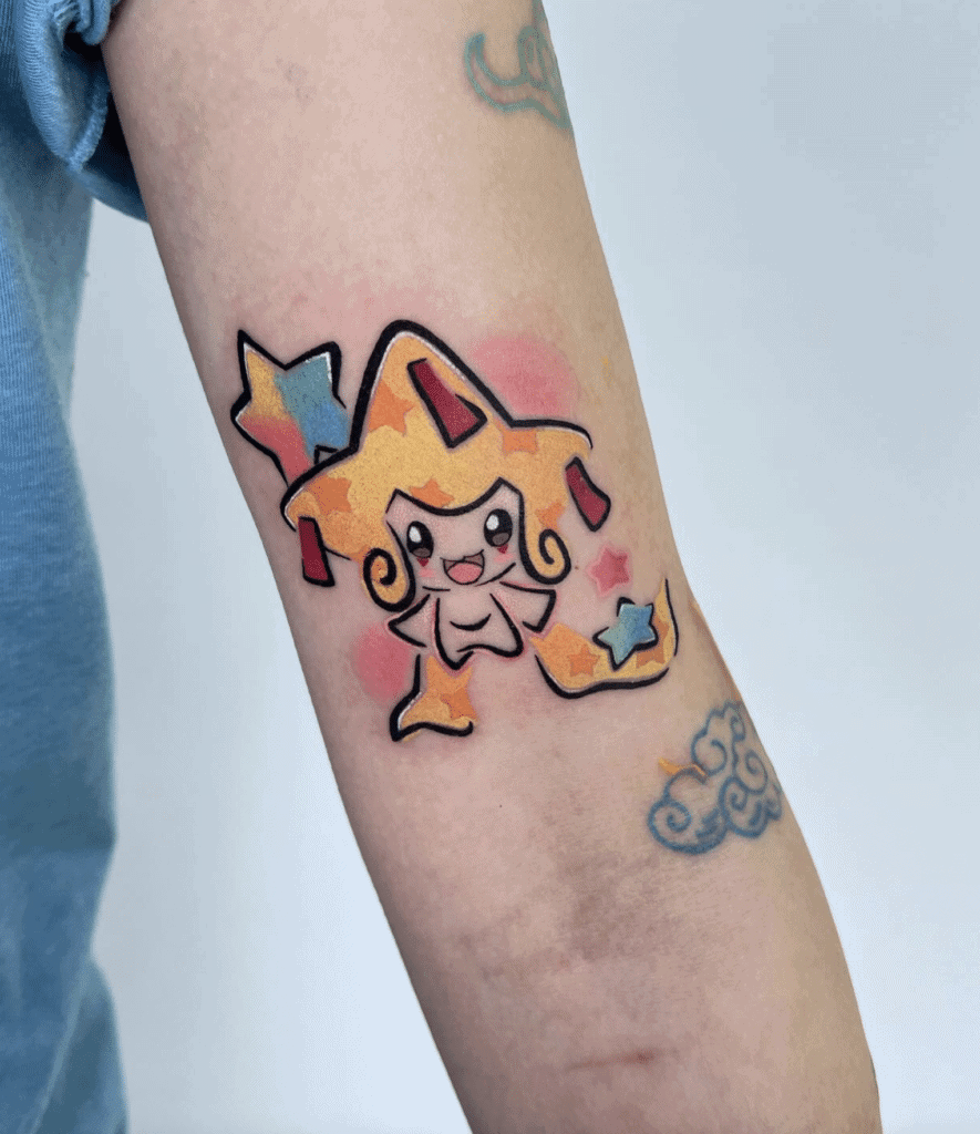 Jirachi Shiny Hoenn Pokémon Tattoo