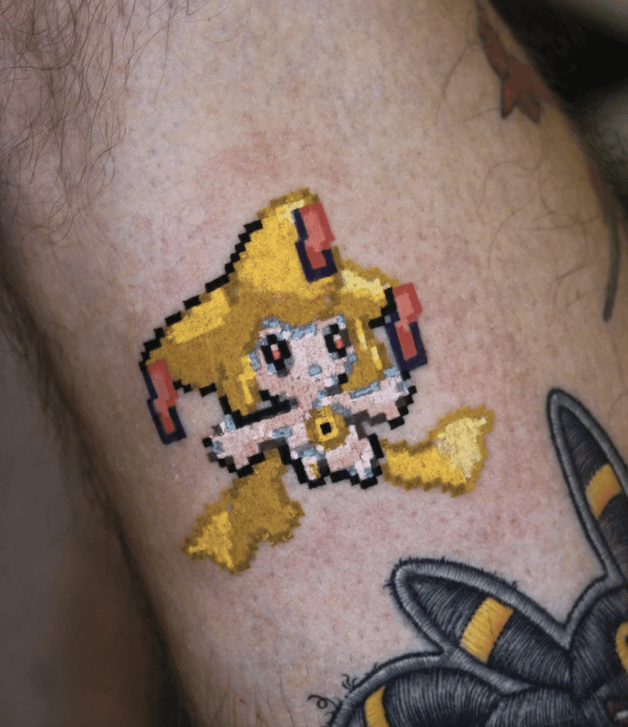Jirachi Sprite Hoenn Pokémon Tattoo