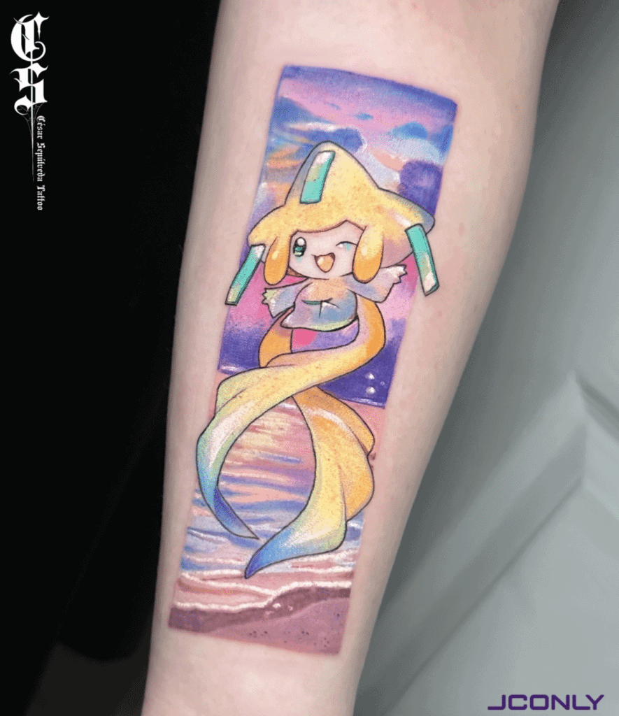 Jirachi Frame Hoenn Pokémon Tattoo