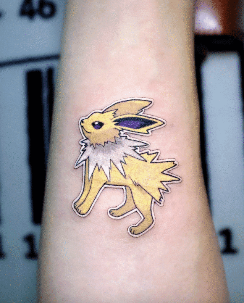 Jolteon Johto Pokémon Tattoo