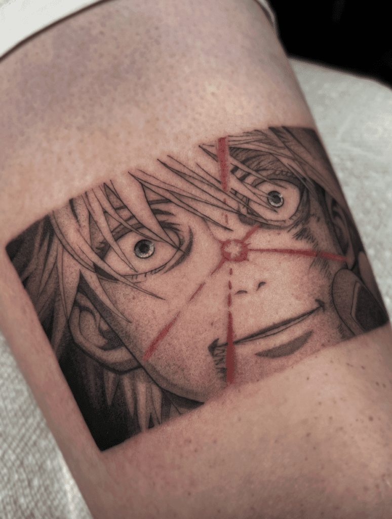 Jujutsu Kaisen Gojo Anime Tattoo