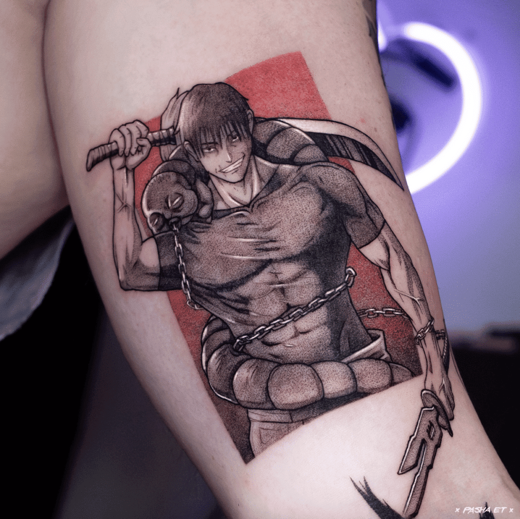 Jujutsu Kaisen Toji Anime Tattoo