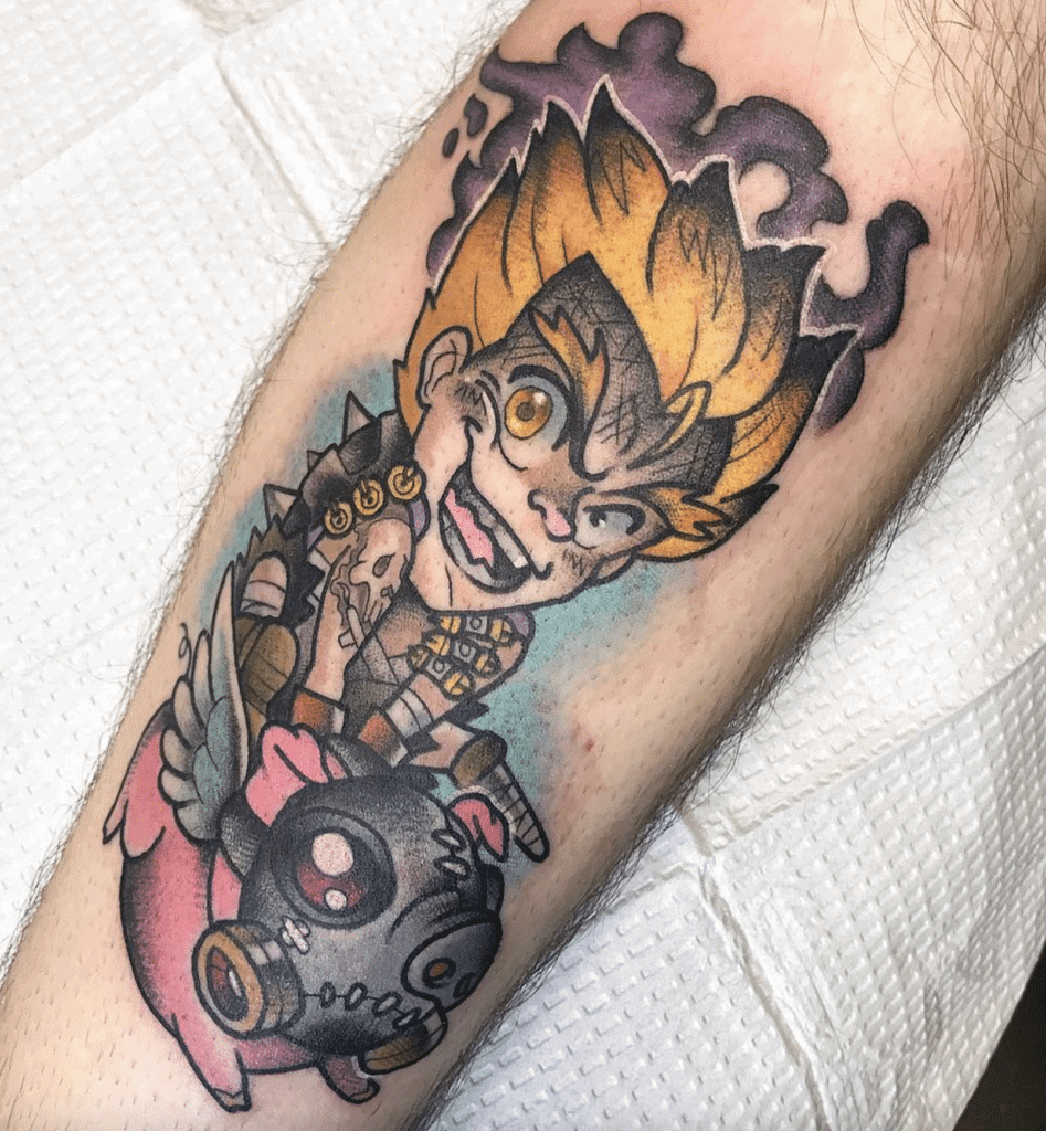 Junkrat Cute Overwatch Tattoo