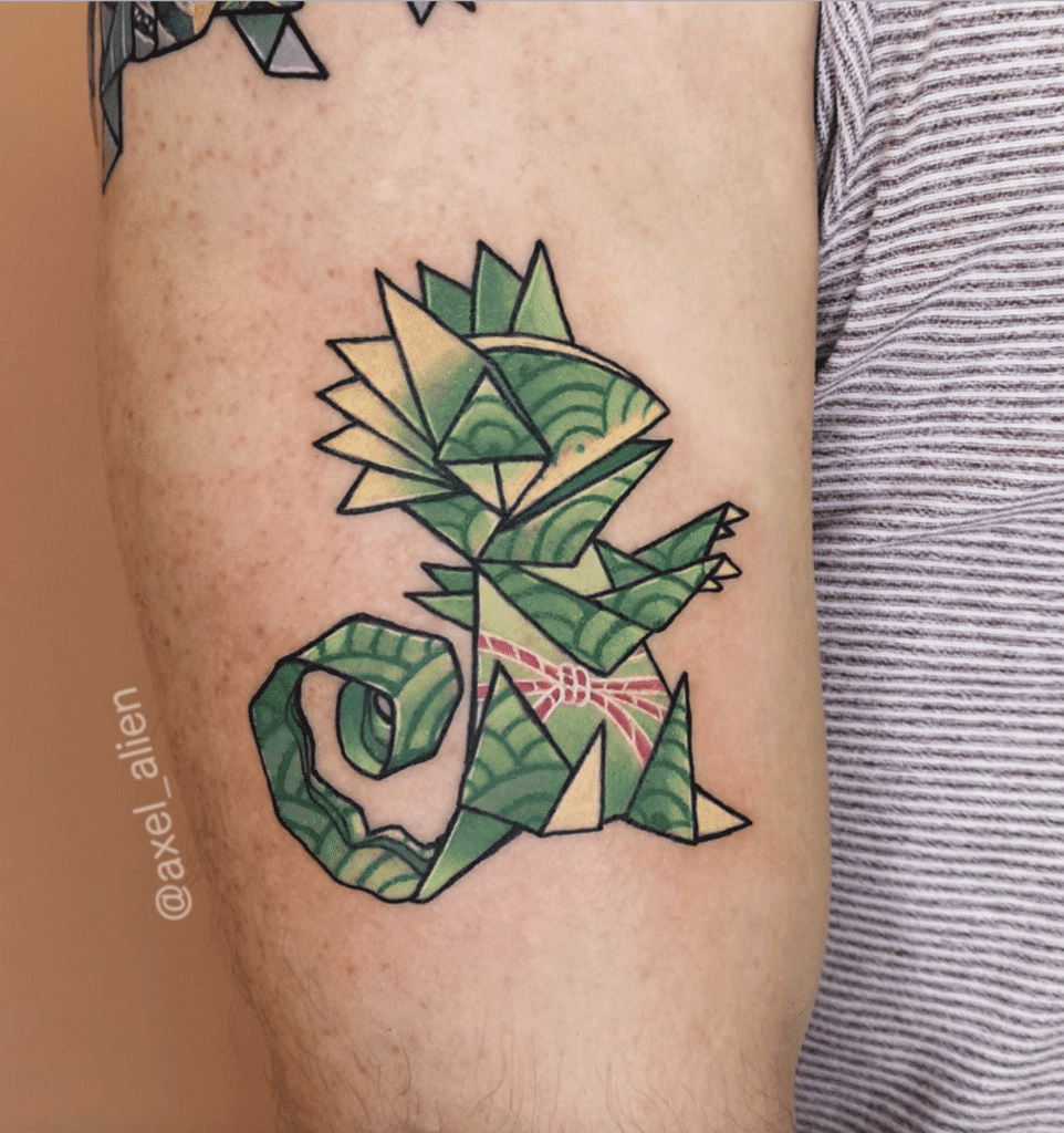 Kecleon Origamai Hoenn Pokémon Tattoo