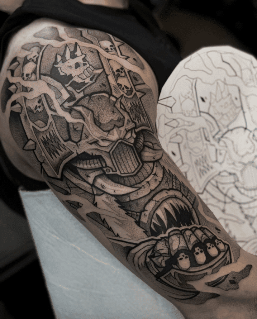 Kharn the Betrayer Steam Warhammer 40k Tattoo