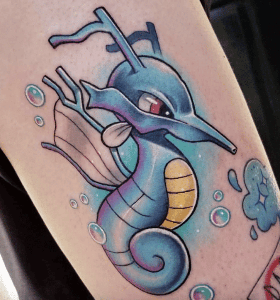 Kingdra Johto Pokémon Tattoo