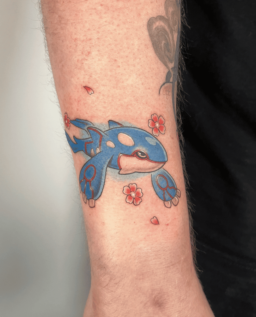 Kyogre Hoenn Pokémon Tattoo