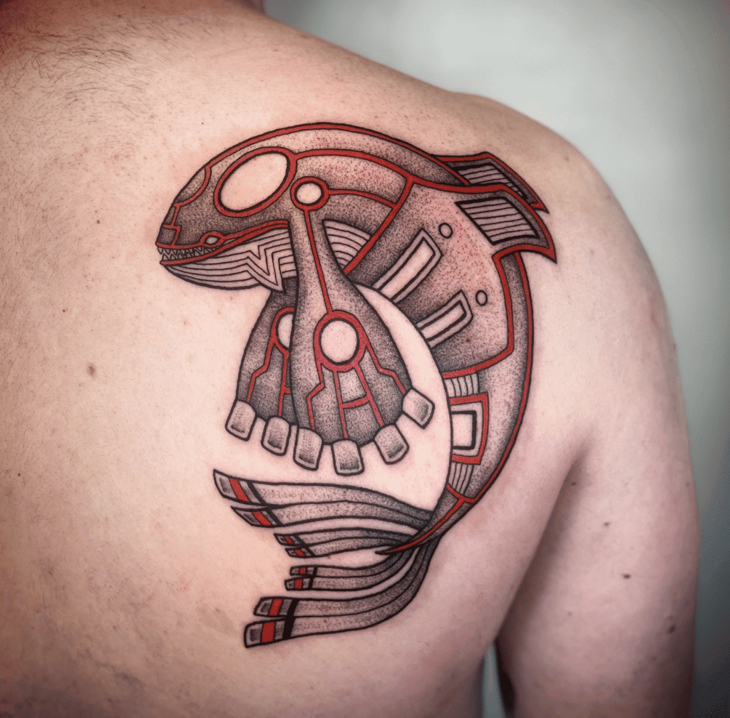 Kyogre Hoenn Tribal Pokémon Tattoo
