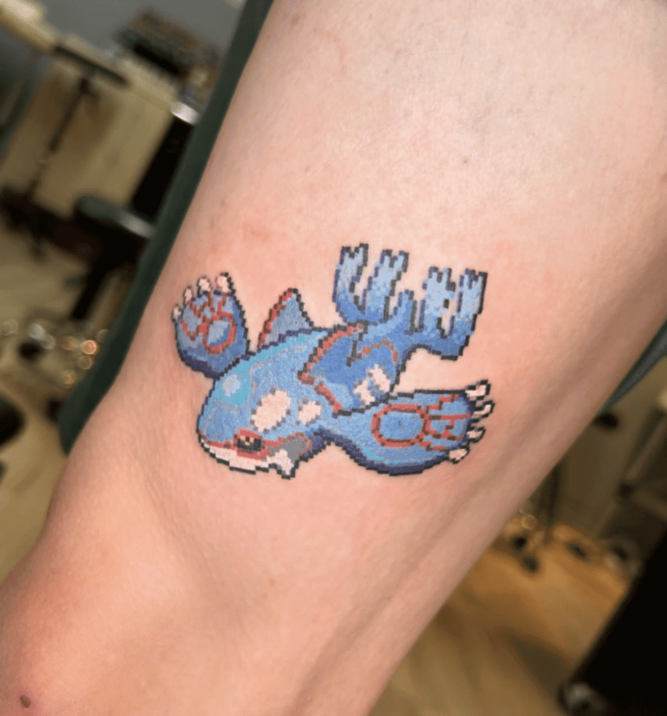 Kyogre Sprite Hoenn Pokémon Tattoo