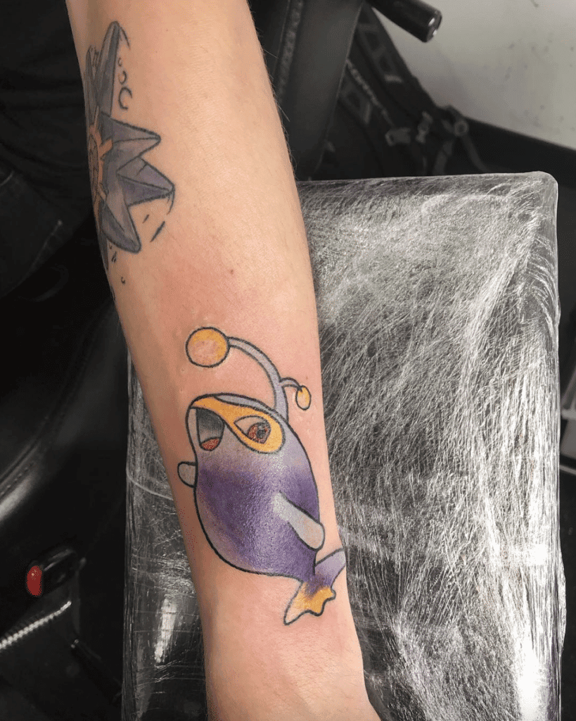 Lanturn Small Johto Pokémon Tattoo