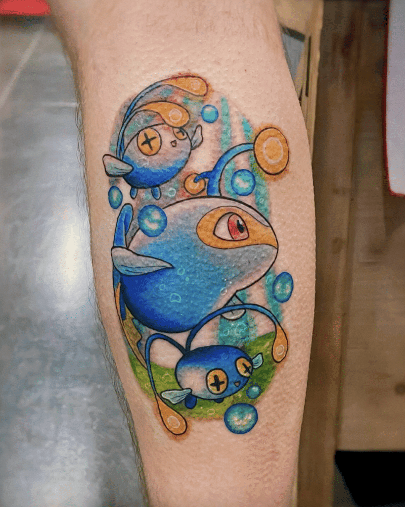 Lanturn Water Johto Pokémon Tattoo