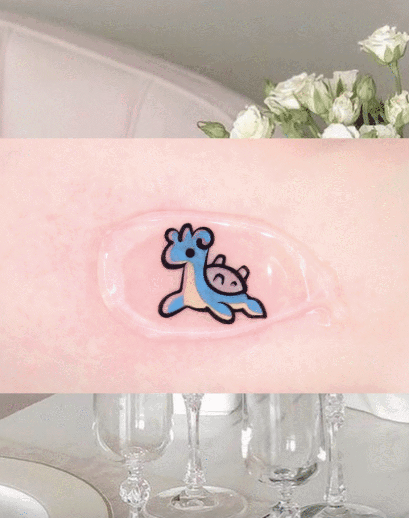 Lapras Cute Johto Pokémon Tattoo