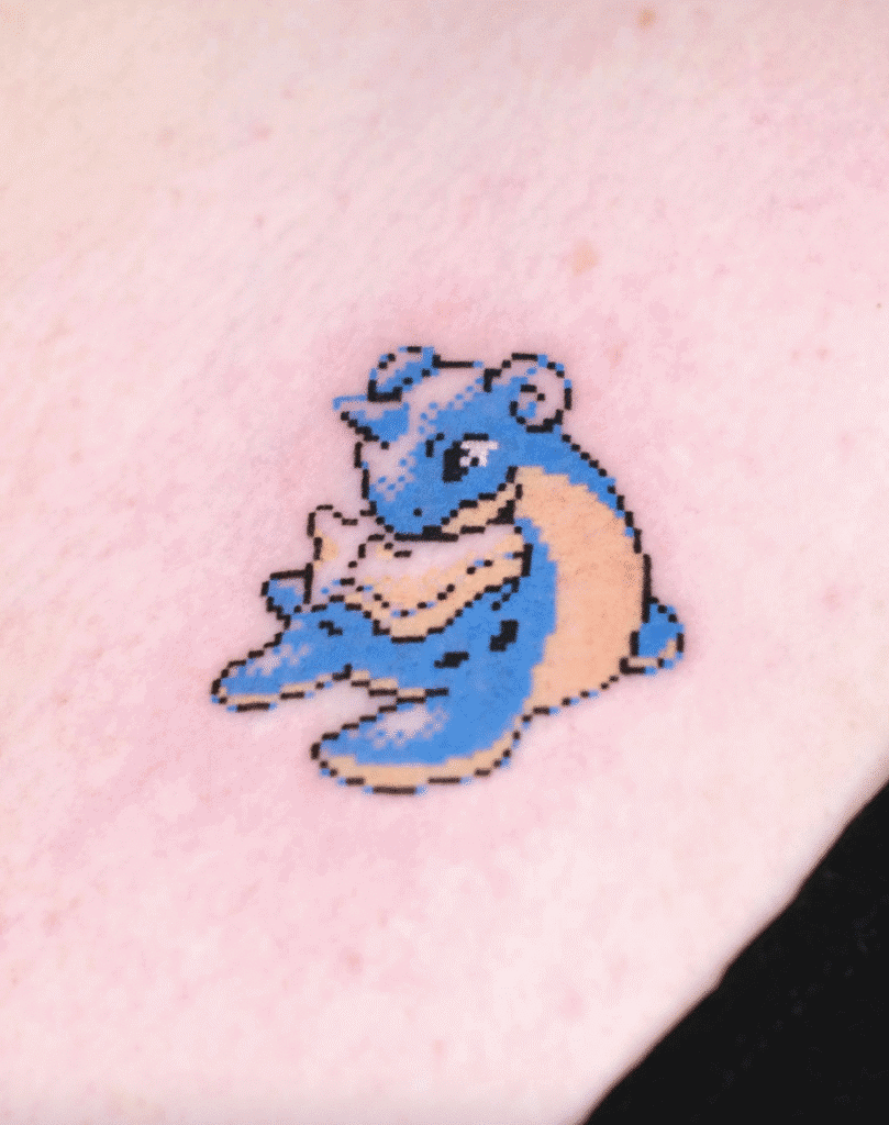 Lapras Spriite Johto Pokémon Tattoo
