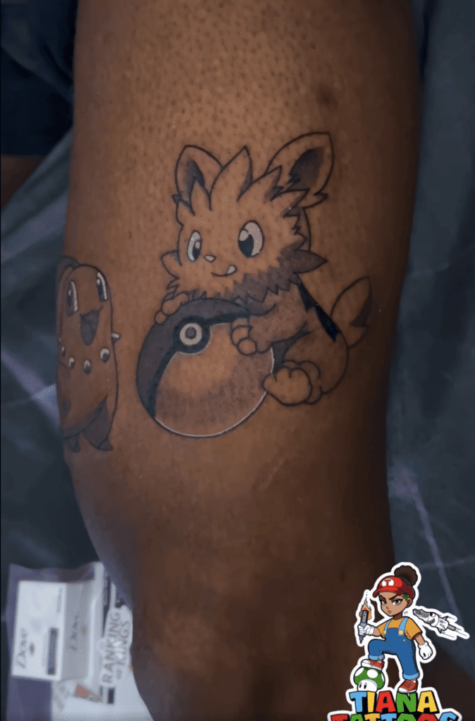 Lillipup Pokéball Unova Pokémon Tattoo