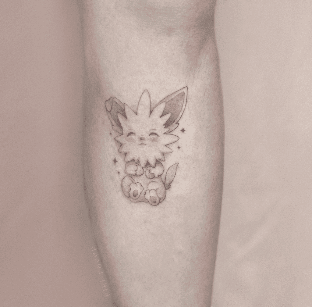 Lillipup Sleep Unova Pokémon Tattoo