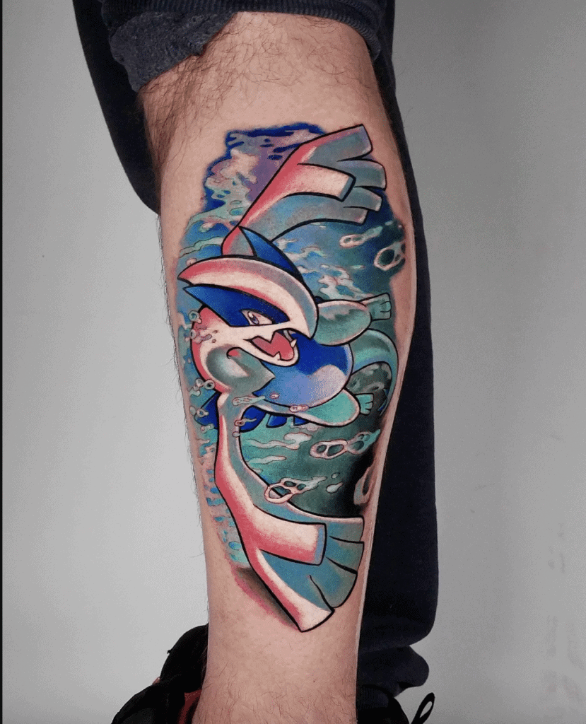 Lugia Johto Pokémon Tattoo