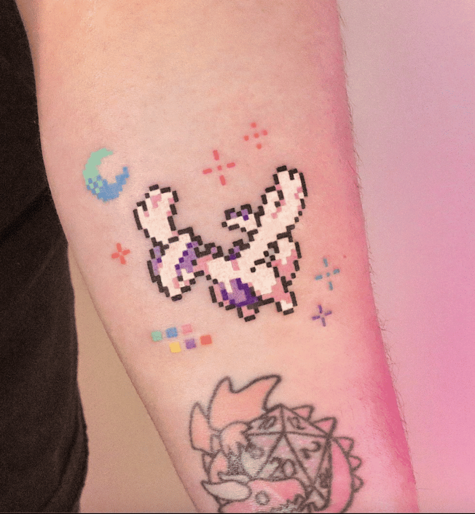 Lugia Shiny Johto Pokémon Tattoo