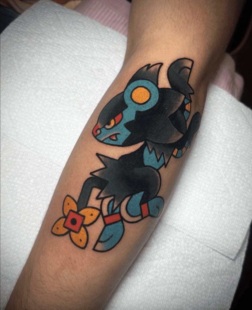 Luxray Mexico Sinnoh Pokémon Tattoo